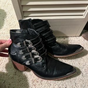 Black Western Booties size 8
